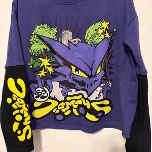 Purple Crewneck Sweater for Men